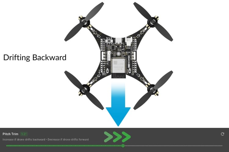 Pitch Calibration Backward Trim