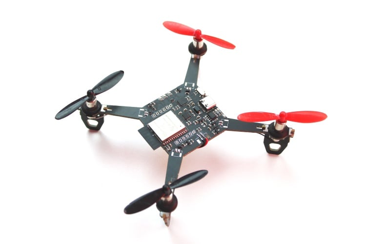 DIY drone using ESP32 - fully assembled and ready for flight testing