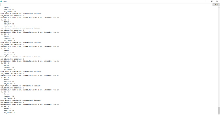 Fever Detection Model Arduino Code