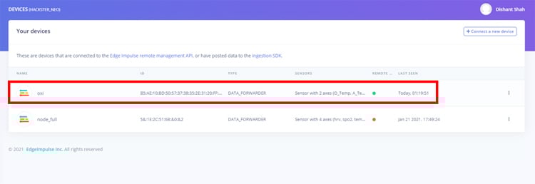 Data Collection using Data-Forwarder