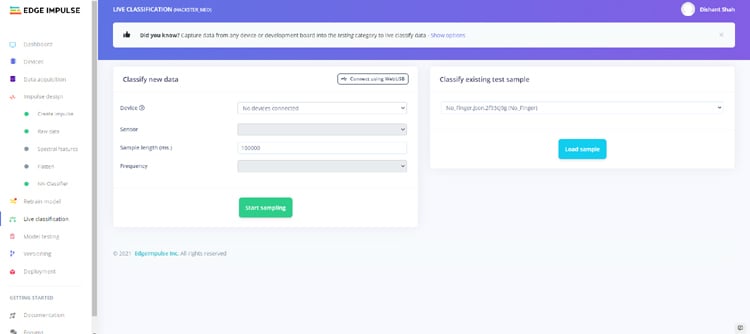 Edge Impulse Testing