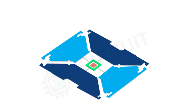 MEMS gyroscope working principle animation showing Coriolis effect and proof mass oscillation