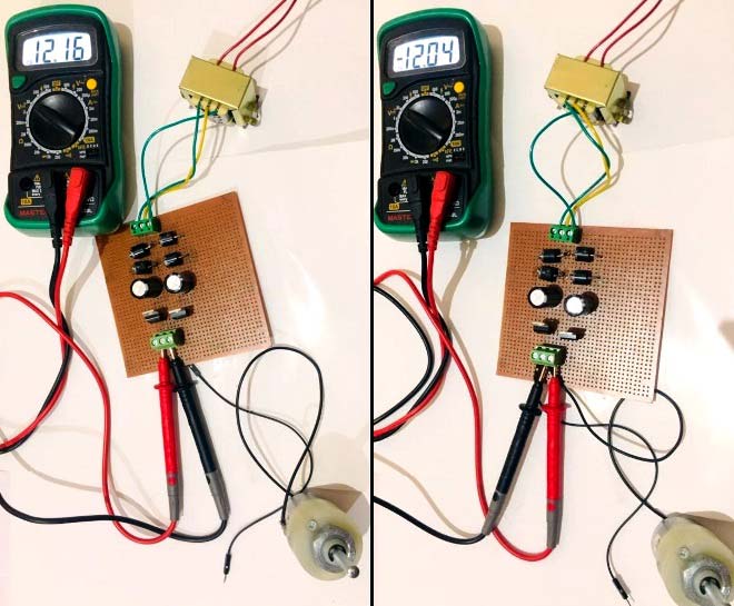 +12V and -12V Dual Power Supply Circuit