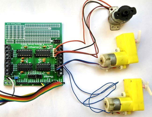 8-channel Motor Driver Circuit on PCB