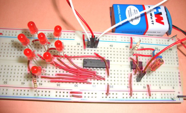 Heart Shaped Serial LED Flasher
