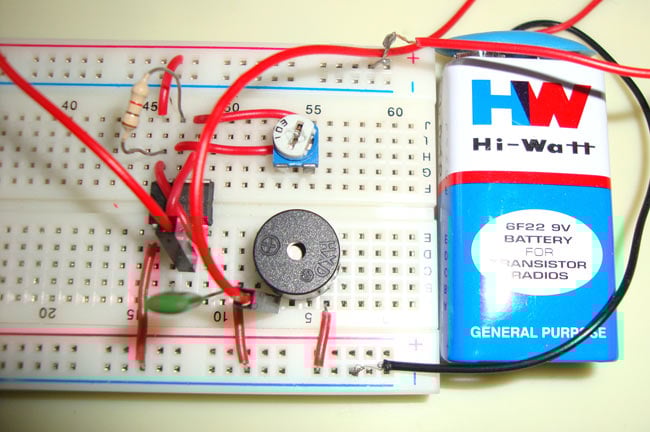Electronic Mosquito Repellent Circuit using 555 Timer IC