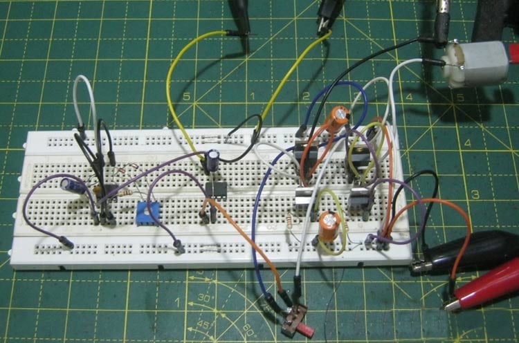 Simple H-Bridge Motor Driver Circuit using MOSFET