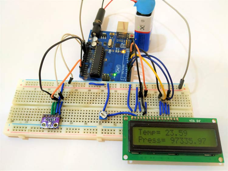 BMP280 Pressure Sensor Module Interfacing with Arduino 