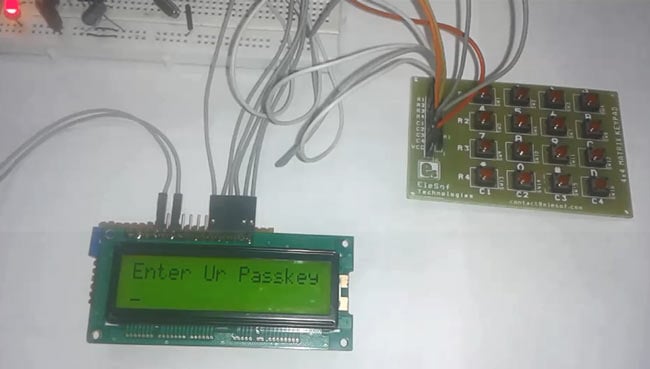 Electronic code lock using 8051 Microcontorller