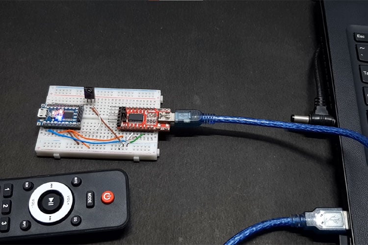 IR Signal Decoder using STM8S Microcontroller