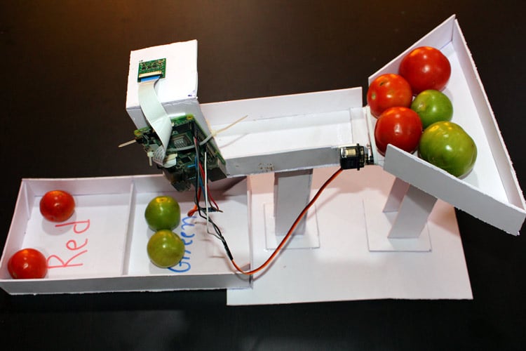 Tomato Sorting Machine using Raspberry Pi