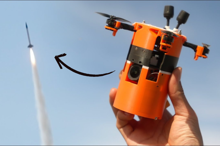 Satellite Turns Into a Drone