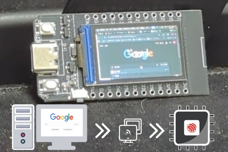 Using an ESP32 as a Small Wireless Desktop Monitor