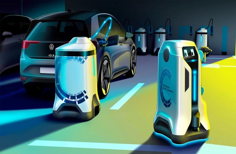 Volkswagen Mobile Charging Robot 