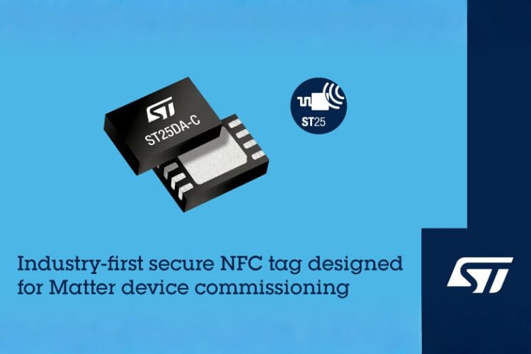 STMicroelectronics Unveils ST25DA-C Matter NFC Chip