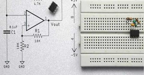 Astable Multivibrator Circuit Using Op-amp