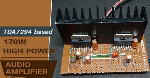 TDA7294 Based 170W High Power Audio Amplifier