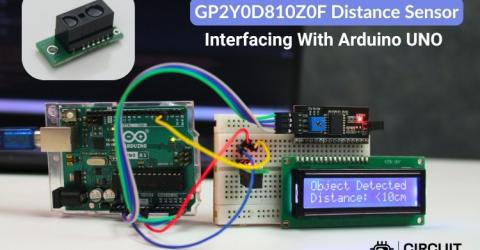 Interfacing GP2Y0D80Z0F Distance Sensor with Arduino Uno