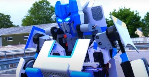 Real-Life Rideable Transformer Robot Built