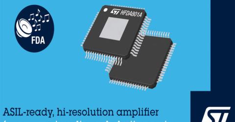 HFDA801A Class-D Automotive Audio Amplifier from STMicroelectronics 