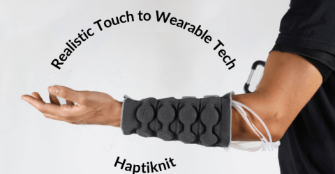 Haptiknit: Realistic Touch to Wearable Tech
