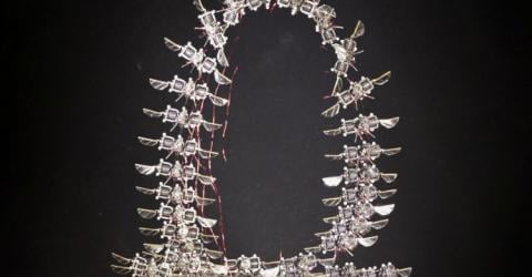 Time-lapse of a Microrobot Executing a Flip