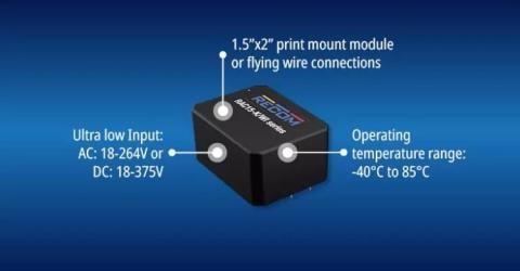 RECOM Releases 15W Ultra-Wide Input Power Modules