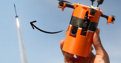 Satellite Turns Into a Drone