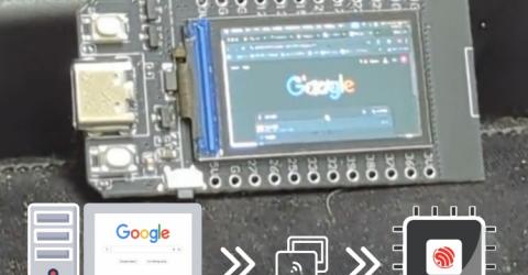 Using an ESP32 as a Small Wireless Desktop Monitor