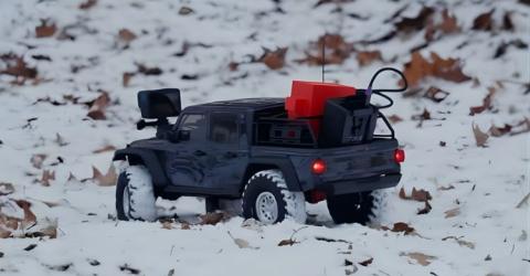 AI-Powered RC Car Explores Winter Wilderness Autonomously