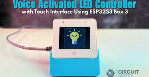 Voice Activated LED Controller with Touch Interface Using ESP32S3 Box 3