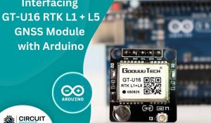 Goouuu Tech GT-U16 RTK L1+L5 Module with Arduino