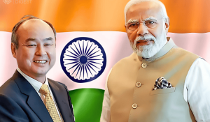 Masayoshi Son and Narendra Modi