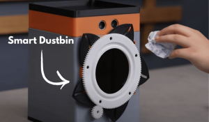 Smart Dustbin with Iris Lid