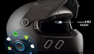 EyeRide HUD Smart Helmet with Nano OLED Heads Up Display