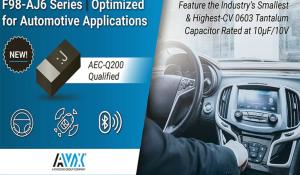 F98-AJ6 Series Capacitors from AVX Corporation 
