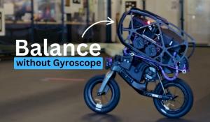 Self-Balancing Robotic Bike that uses no Gyroscope