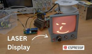 Vector display using Laser Light