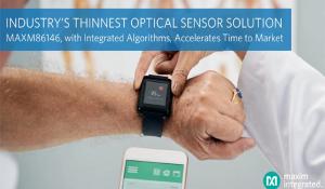 Maxim's MAXM86146 Dual-Photo Detector Optical Sensor