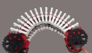 Porcospino Flex, A Bio-Inspired Single-Track Robot