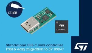 STUSB4500L - Standalone USB-C Sink Controller