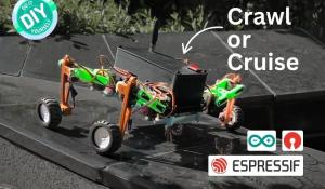 An Hybrid Robot that can Crawl or Cruise