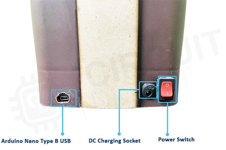 Arduino Smart Dustbin Parts Marking